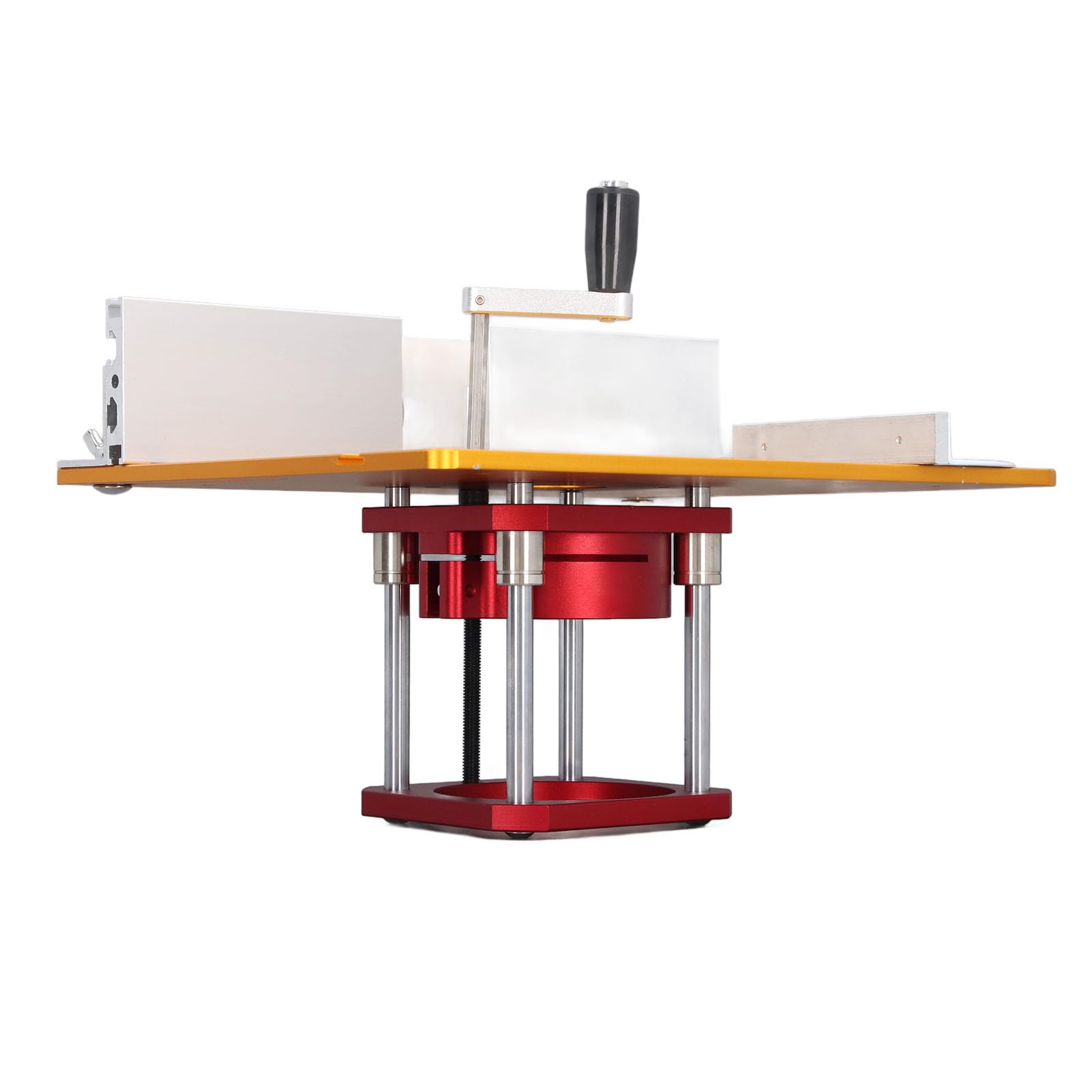 Professionelles Oberfräsen-Hebeset, 54 mm Präzisions-Hebesystem mit Grundplatte aus Aluminiumlegierung, Zaun-Schiebelineal für Holzbearbeitung, CNC-Fräsen, Besäummaschinen,
