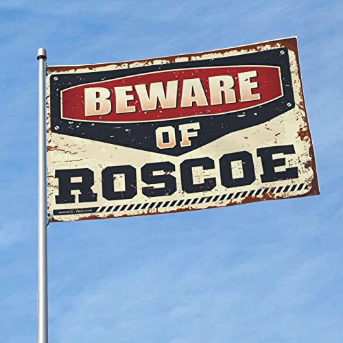 Drapeau de Roscoe insolite et grand tissu mural de salon format XXL