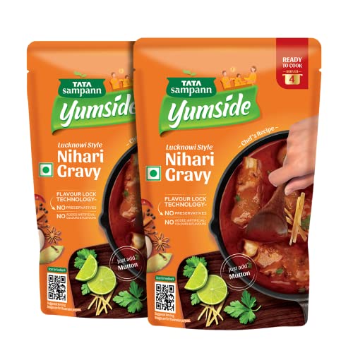 Tata Sampann Yumside Lucknowi Style Nihari Gravy | Ready To Cook | Serves 8 Pax, 150g (Pack Of 2) For Rs. 129 @ 50 %