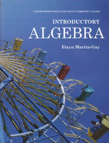 Introductory Algebra (Custom for BUTLER-CCC) 0558790690 Book Cover