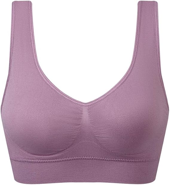 Vermilion Bird Women's 3 Pack Seamless Comfortable Sports Bra with Removable Pads