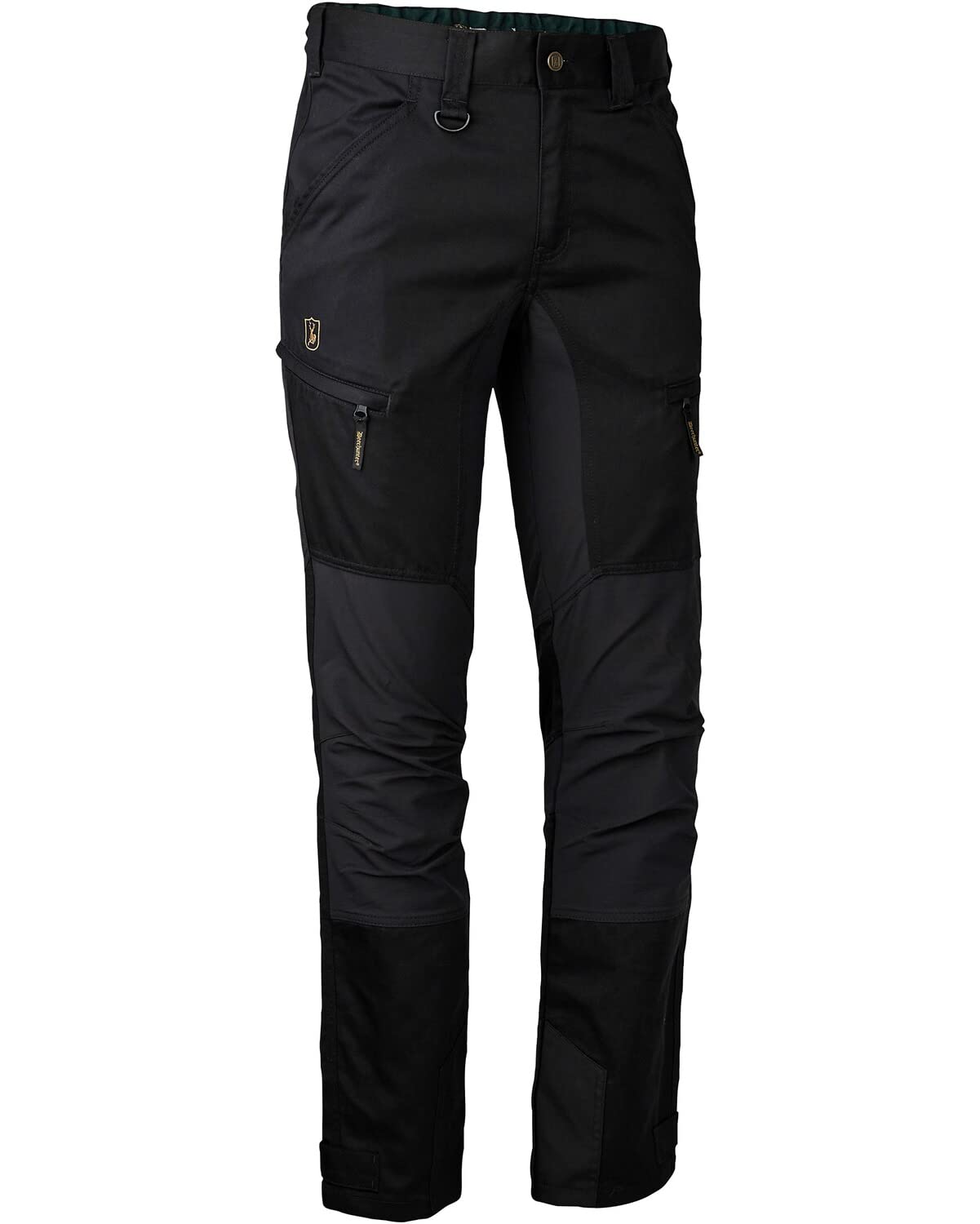Deerhunter Rogaland Stretch Trousers, Contrast Black C60 - Hunting Trousers Waterproof Durable for Men