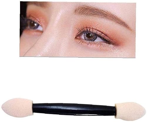50 Pack Eyeshadow Brushes Dual Sided Eyeshadow Brush Sponge Tipped Oval Makeup Applicator Makeup Brush Makeup And Care #TOP1