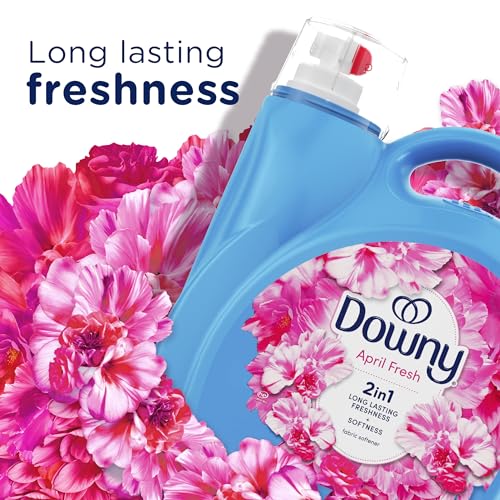 Image of Downy Fabric Softener Liquid, April Fresh Scent, 111 fl oz, 150 Loads
