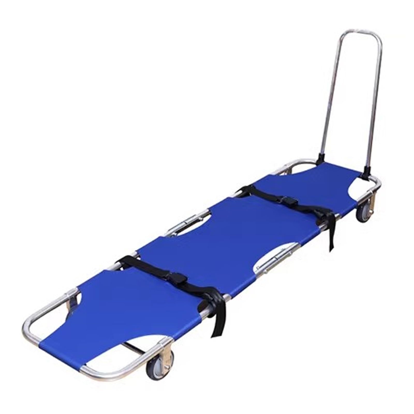 SWENEEN Aluminum Folding Stretcher,Lightweight Stretcher 4 Casters,Search And Rescue,Pull-Out Rescue Stretcher For Transporting Patients,For Hospitals,Ambulances And Firefighte,