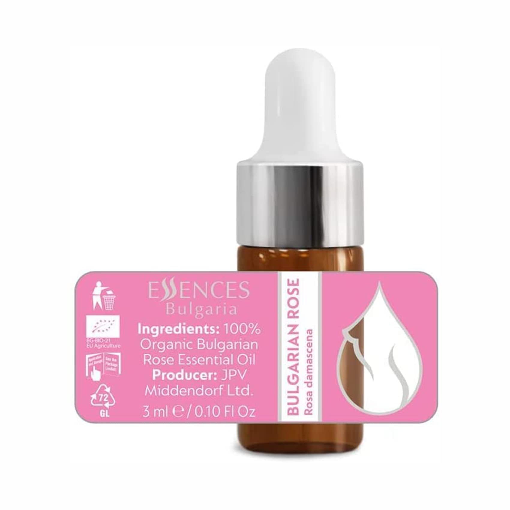 2er Set Luxus Bio-Ätherische Öle | Helichrysum (5 ml), Rose (3 ml) | 100 % rein und natürlich | Unverdünnt | Therapeutische Qualität | Familienbetrieb | Wasserdampfdestilliert | 2 Stück