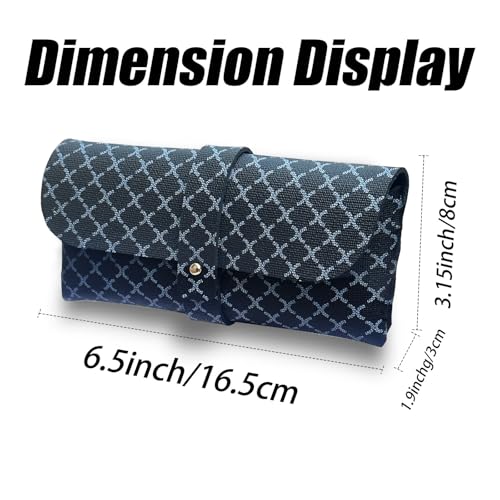 Image of Glasses storage bag Travel sunglasses myopia glasses storage bag Fashion leather storage bag