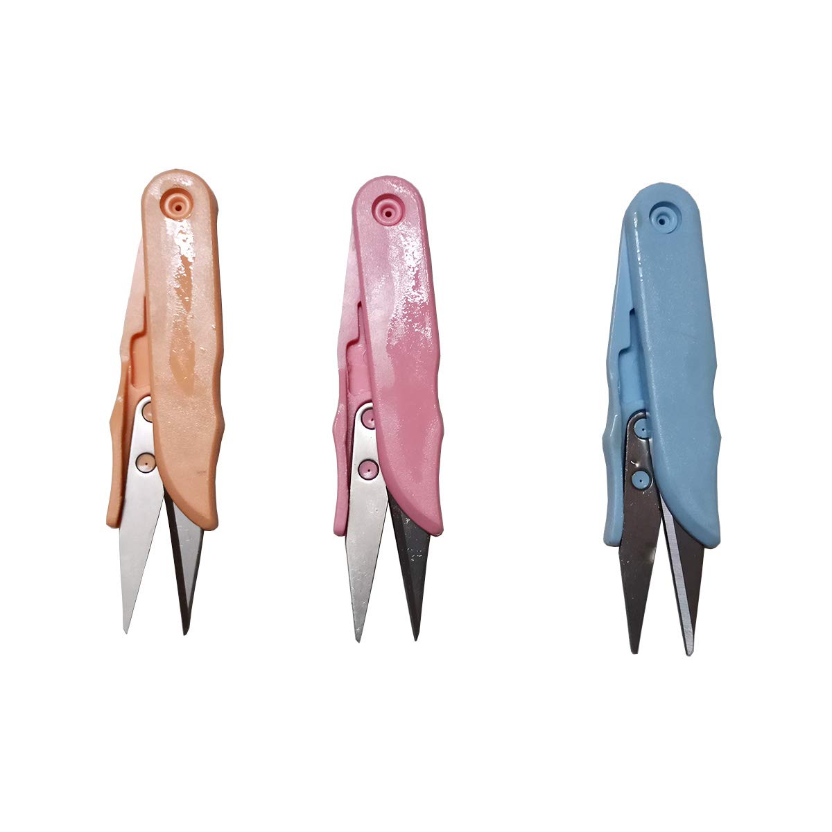 Dhruv Crafts Sewing Scissors Clippers, Multipurpose Quick-clip Yarn Thread Cutter, Portable Embroidery Thrum Fishing Thread Cutter, Mini Snips Trimming, Crafts, DIY Projects - Set of 2