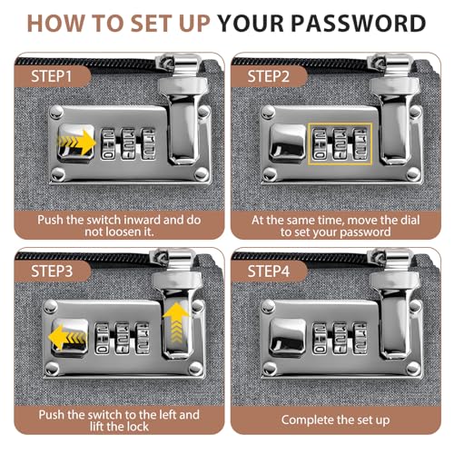 Geruchsdichte Tasche mit Zahlenschloss, Brieftasche mit Zahlenschloss, Kleine Geldtasche, Tragbarer Tresor wasserdichte Tasche für Wertsachen, Geld, Reisepass, Bankdatei, Schmuck (Grau)