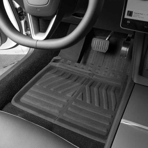 Image of Car Floor Mats for Tesla Model 3 2017-2026 XPE Front Rear Accessories 3 PCS | Smart Package Factory Direct XPE Material All Weather Easy-install Odorless Waterproof No Trim Non-slip Easy-clean Durable