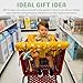 Shopping Cart Cover for Baby Girl & Boy | Water Resistant High Chair Cover w/Phone Pouch & Pocket | Gender Neutral Cart Cover for Babies | Padded Grocery Cart Cover for Baby | (Yellow)