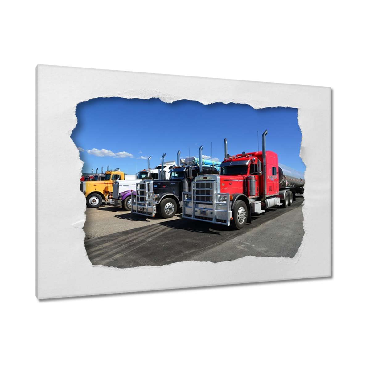 Camions américains peinture sur toile pour vibrer au rythme de la route