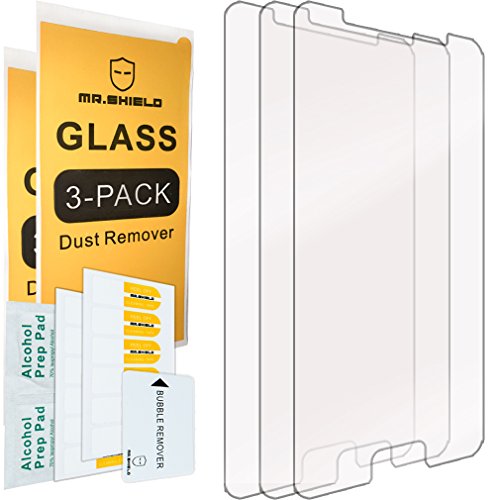 [3-PACK] - Mr.Shield Designed For Samsung Galaxy A3 (2016 - Version) SM-A310 [Tempered Glass] Screen Protector with Lifetime Replacement