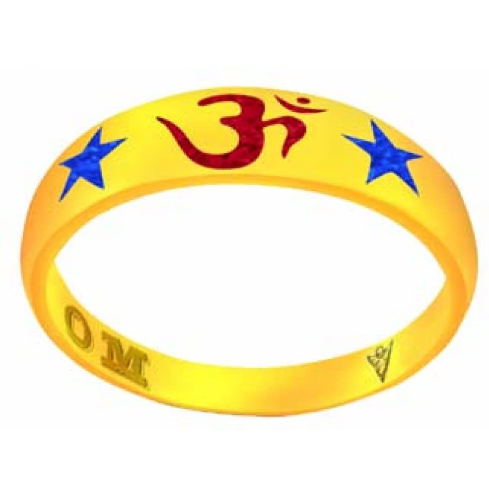 Zodiac Power OM Alloy Ring - Gold Plated