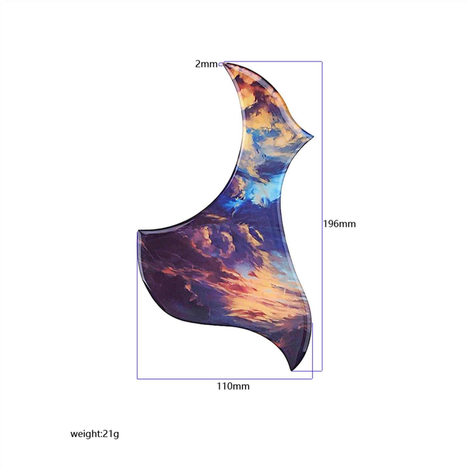 Gitara Pickguard Scratch Plate Profesjonalny Pick Guard Naklejka Dekoracja Malowana profesjonalna kostka do gitary akustycznej