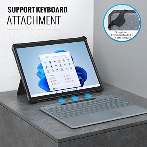 Image of MoKo Case Fits Microsoft Surface Pro 8 13 inch 2021 Release Tablet, Black