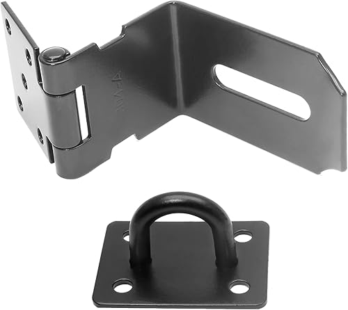 Miniatura 9 de Kyuionty Paquete de 2 pestillos de cerrojo de ángulo recto, cierre de puerta de seguridad de 90 grados de acero inoxidable para puertas de empuje,