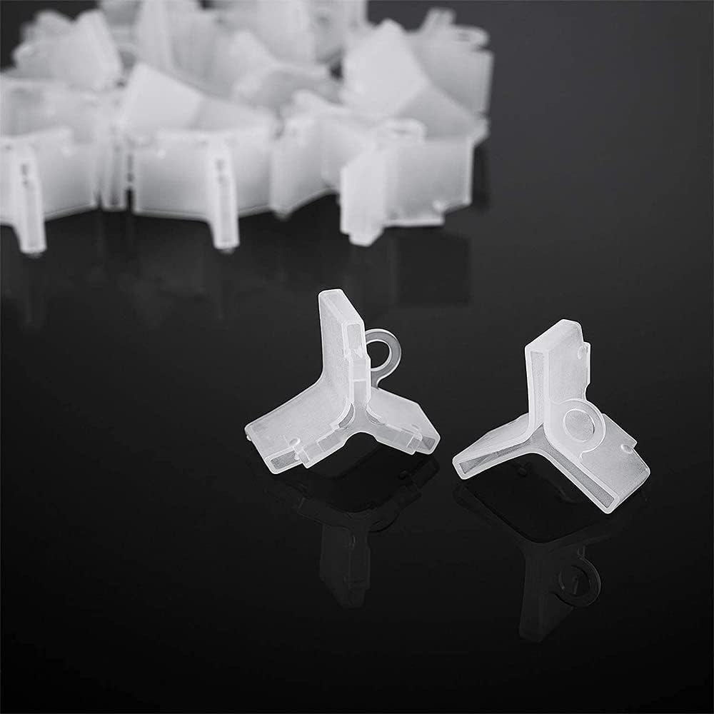 ERHUAN Fishing Hook Protector, 120 Pieces Treble Hook Covers, 4 Sizes, Yellow and White, White,Yellow - Image 3