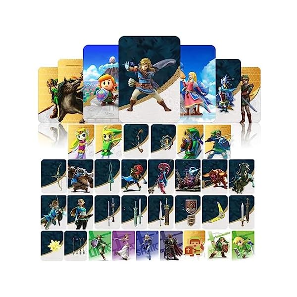 New-38-Pcs-NFC-Mini-Cards-for-The-Legend-of-ZLD-Tears-of-The-Kingdom-Compatible-with-New-3DSLiteSwitchWii-U New-38-Pcs-NFC-Mini-Cards-for-The-Legend-of-ZLD-Tears-of-The-Kingdom-Compatible-with-New-3DSLiteSwitchWii-U