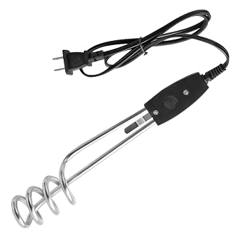 1000W-110V Immersion Water Heater - 10in Immersion Electric Water Heater - Portable Submersible Water Heater Fit for Camping, Ceramics Cups or Bucket Heating