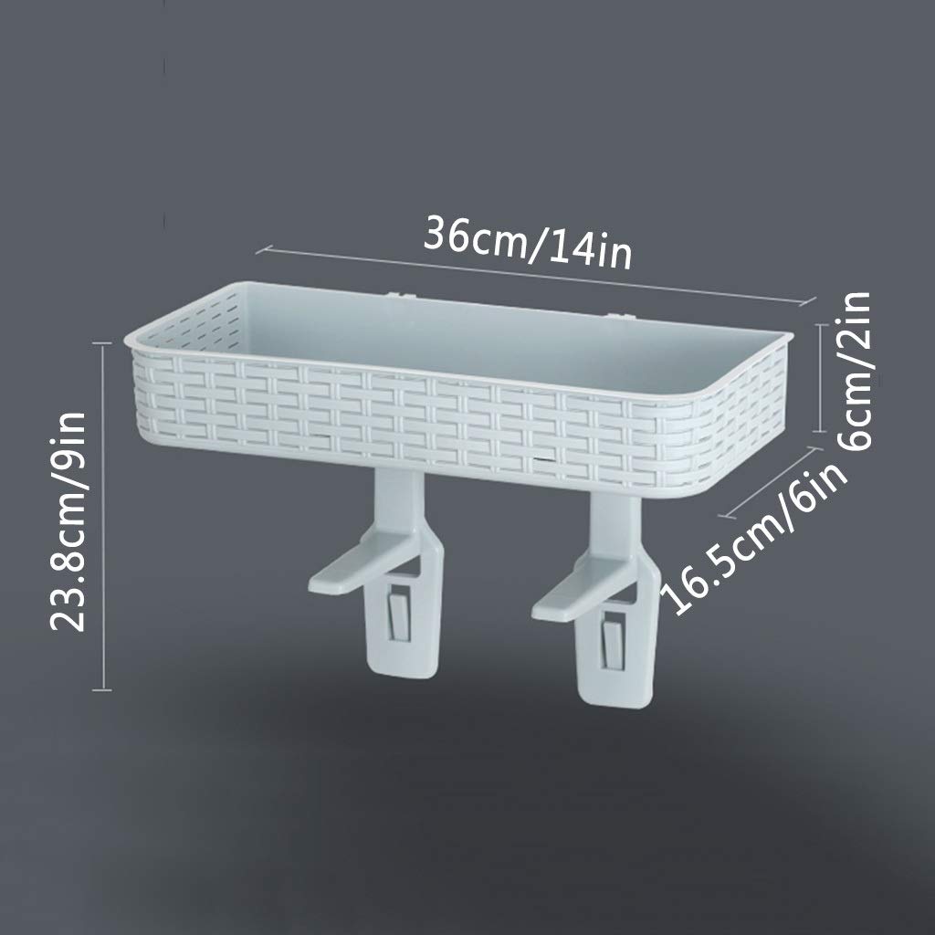 Estantes de baño exquisitos Estante de baño Estante de inodoro, Estante de almacenamiento de ducha de baño, Gran capacidad, Estante de especias de cocina montado en la pared (Color : Style 2, Size : L