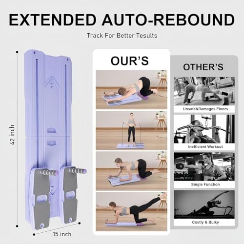 Pilates Reformer Board Set - 2026 Foldable 8-in-1 Pilates Machine for Full Body Workouts - image 4