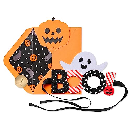 Papyrus Halloween Card with Wearable Mask, Perfect for Kids (Boo!)