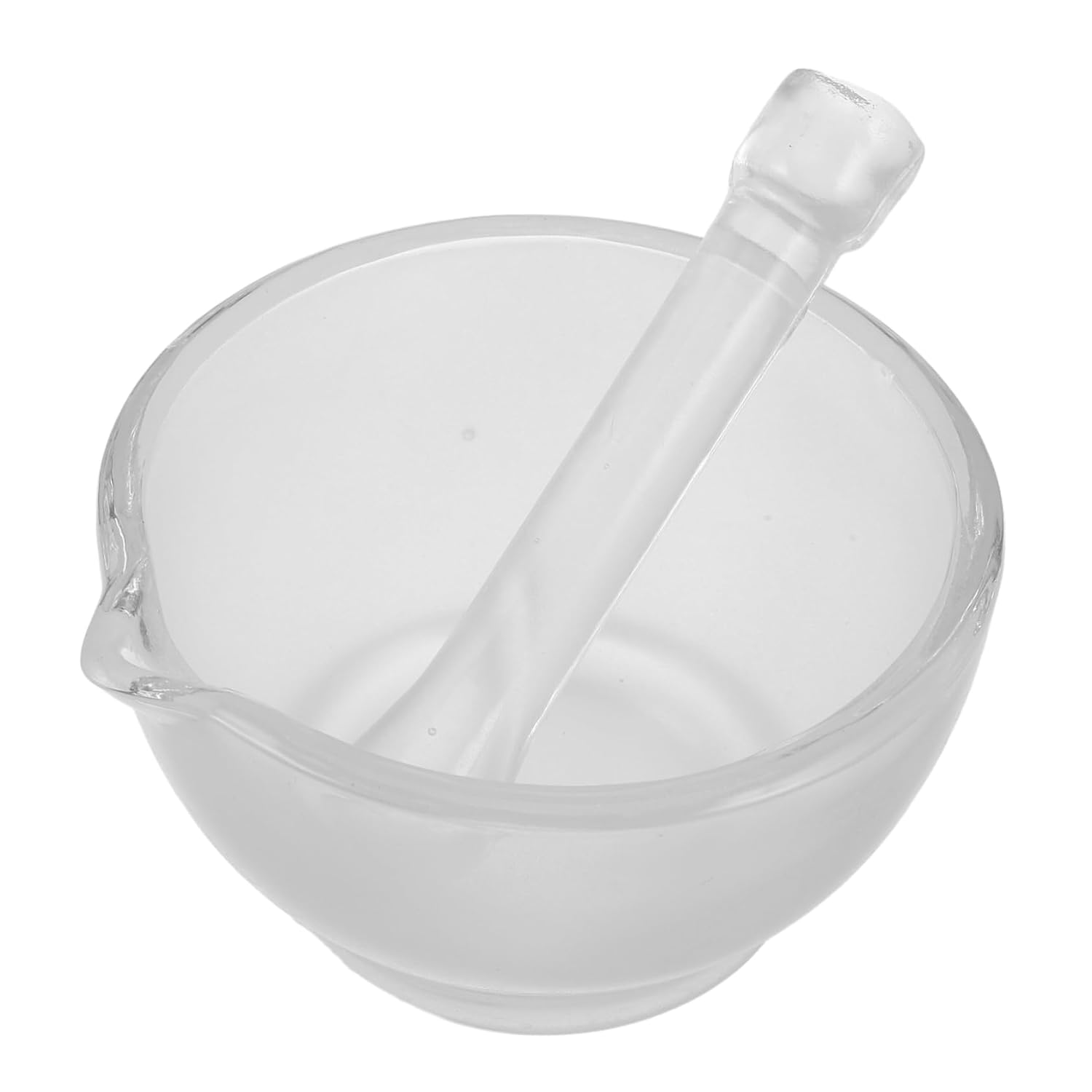 Glass Mortars and Pestle Bowl for Lab Mixing Equipment Pestle for Science Labs Mixing Tool