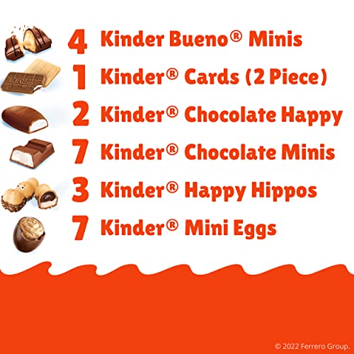 Kinder Holiday Advent Calendar, Individually Wrapped, Chocolate Advent Calendar 2022, 7.1 Ounces, 1 Pack, 24 Pieces #TOP2