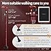 ispuoocti Folding Cane, Smart Alarm Foldable Cane with Light, Fashion Walking Cane for Women&Men, Adjustable Canes for Seniors, USB Direct Charging, Lightweight and Portable (Red)