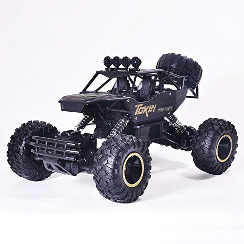 Carrinho Rock Crawler Off-road 4x4 Escala 1:12 - De 37 Cm Preto