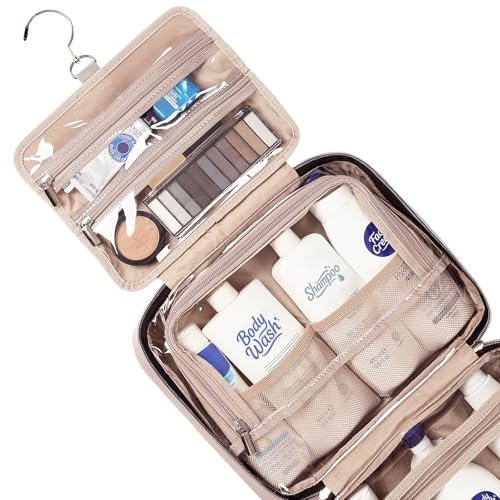 image for NISHEL Travel Toiletry Bag for women, Portable Hanging Organizer for F
