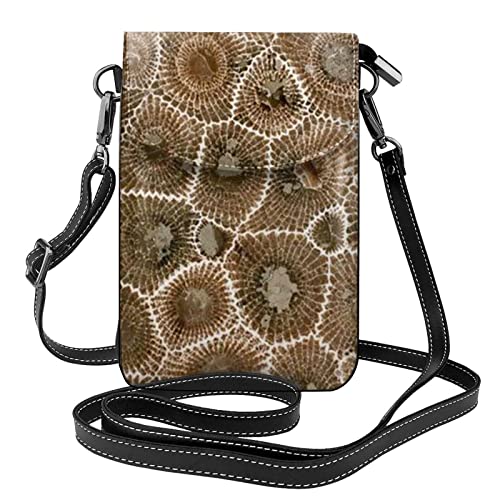 OUCSSDLTD Petoskey Stone Phone Bag Cross Body Phone Bag Phone Wallet Bag Small Purse Cover