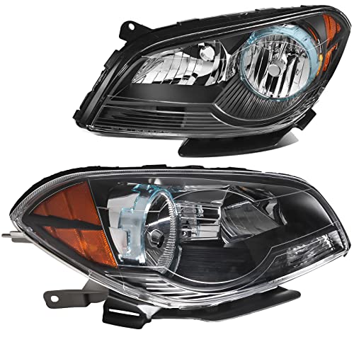 A&P Headlights Headlamps Assembly for 2008 2009 2011 2012 Chevy Malibu Driver and Passenger Side OEM Replacement Head Lamps