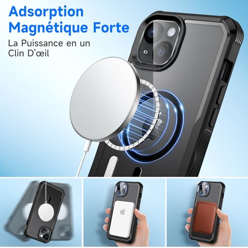 Coque iPhone 15 Plus antichoc et anti espion pour sécuriser vos déplacements - 6