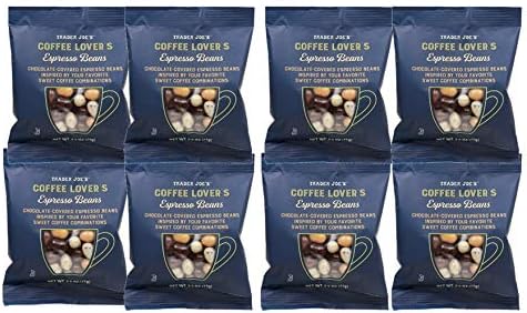 Trader Joe's Coffee Lover's Chocolate-Covered Assorted Espresso Beans: 8 Pack (20 oz total)