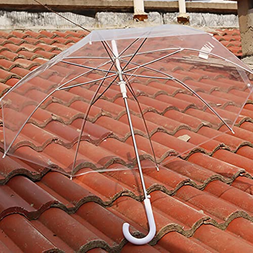 Parapluie résistant au vent compact et transparent contre la pluie - 4