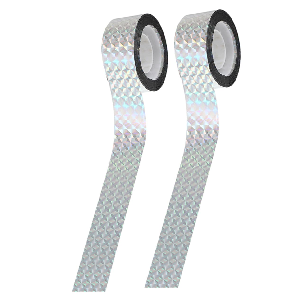 Levemolo 2 Rolls Ribbon Bird Tape Bird Scaring Reflective Tape Scare Bird Tools Bird Devices Keep Birds Supplies Reflective Tapes Birds Scaring Tapes