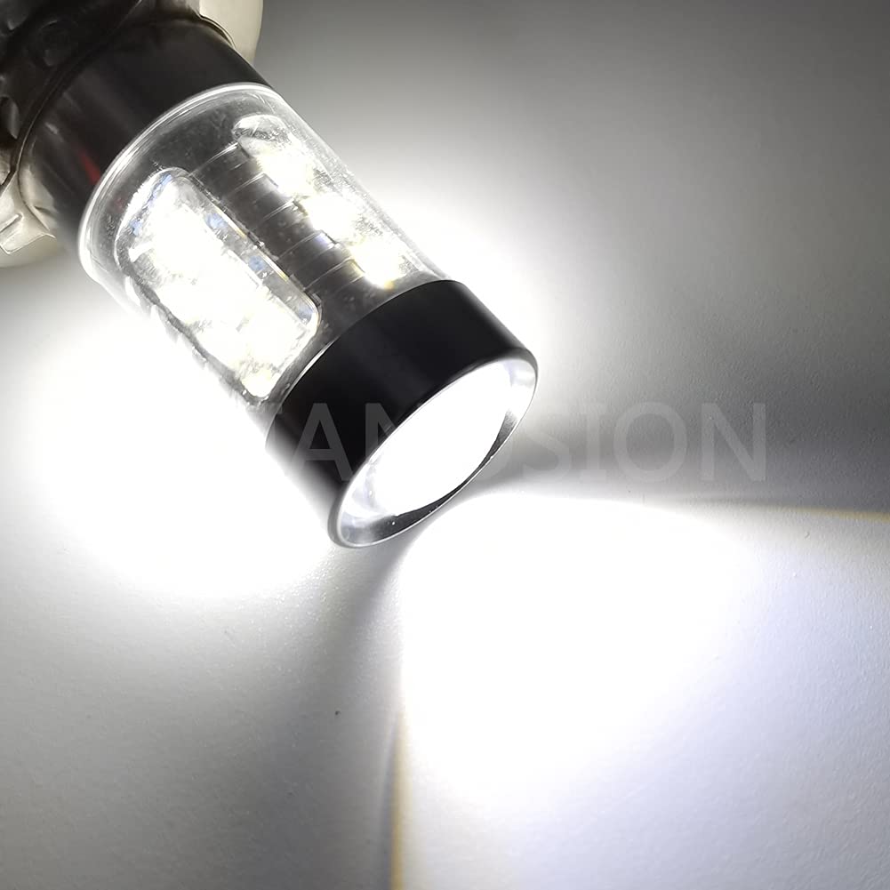 Ruiandsion H11B - Lampadine a LED per fendinebbia, 10-30 V, super luminose, 3030, 16SMD, per fendinebbia, colore: Bianco