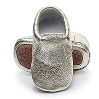 Algopix Similar Product 7 - HONGTEYA Leather Baby Moccasins Hard