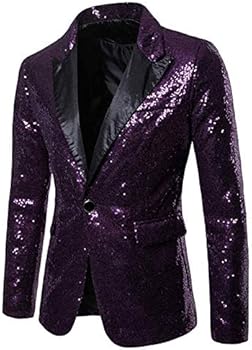 Pailletten colbert voor heren, glitter, glanzend, slim fit