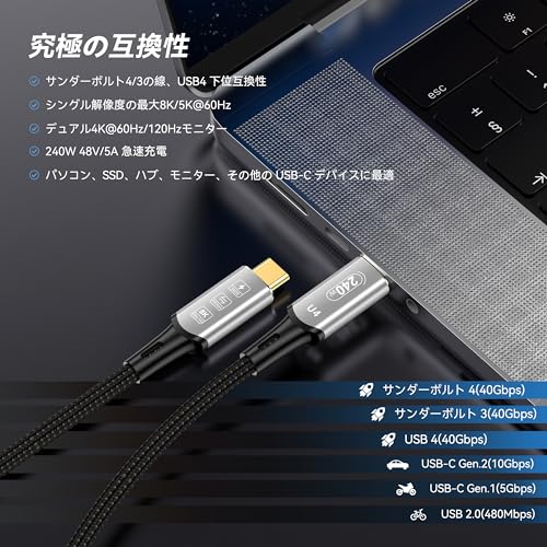 DGHUMEN USB 4ケーブル の商品画像 4
