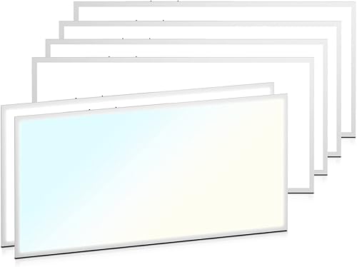 Miniatura 10 de Magshion Luz LED empotrada de 1 x 4, 3000K 4000K 5000K CCT y lámpara de techo seleccionable de 3 pies, lámpara de techo moderna para sala de estar,