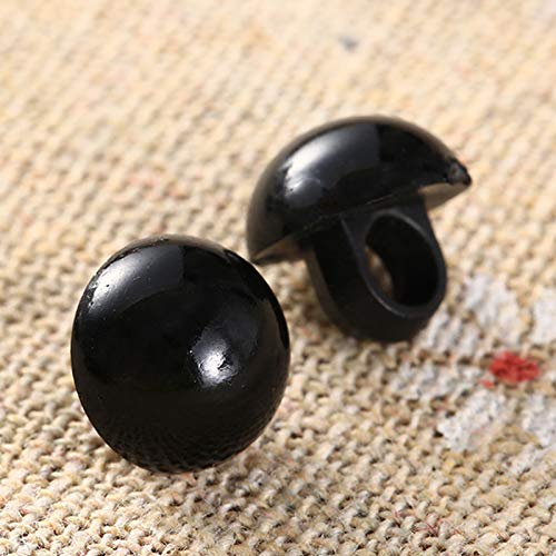 Dophee 100Pcs Diy Craft Eyes Type Mushroom Domed Round Buttons Sewing Shank For Crochet Puppet Plush Stuffed Animals Making- 9Mm #TOP5
