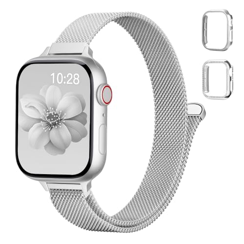 �X�����ȃ~���l�[�[���[�v��Apple Watch�o���h�p�P�[�X 46mm ���^���C���b�V�� �X�e�����X�X�`�[�� �h���b�V�[�ȃ��X�g�o���h�X�g���b�v iWatch�V���[�Y11/10,03�p - �V���o�[