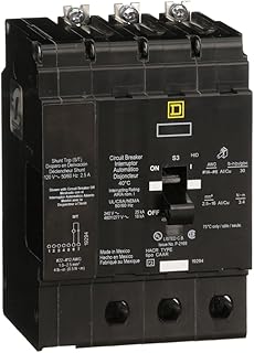 Square D New EDB 3 Pole 40 Amp w/Shunt Trip, (EDB34040SA)
