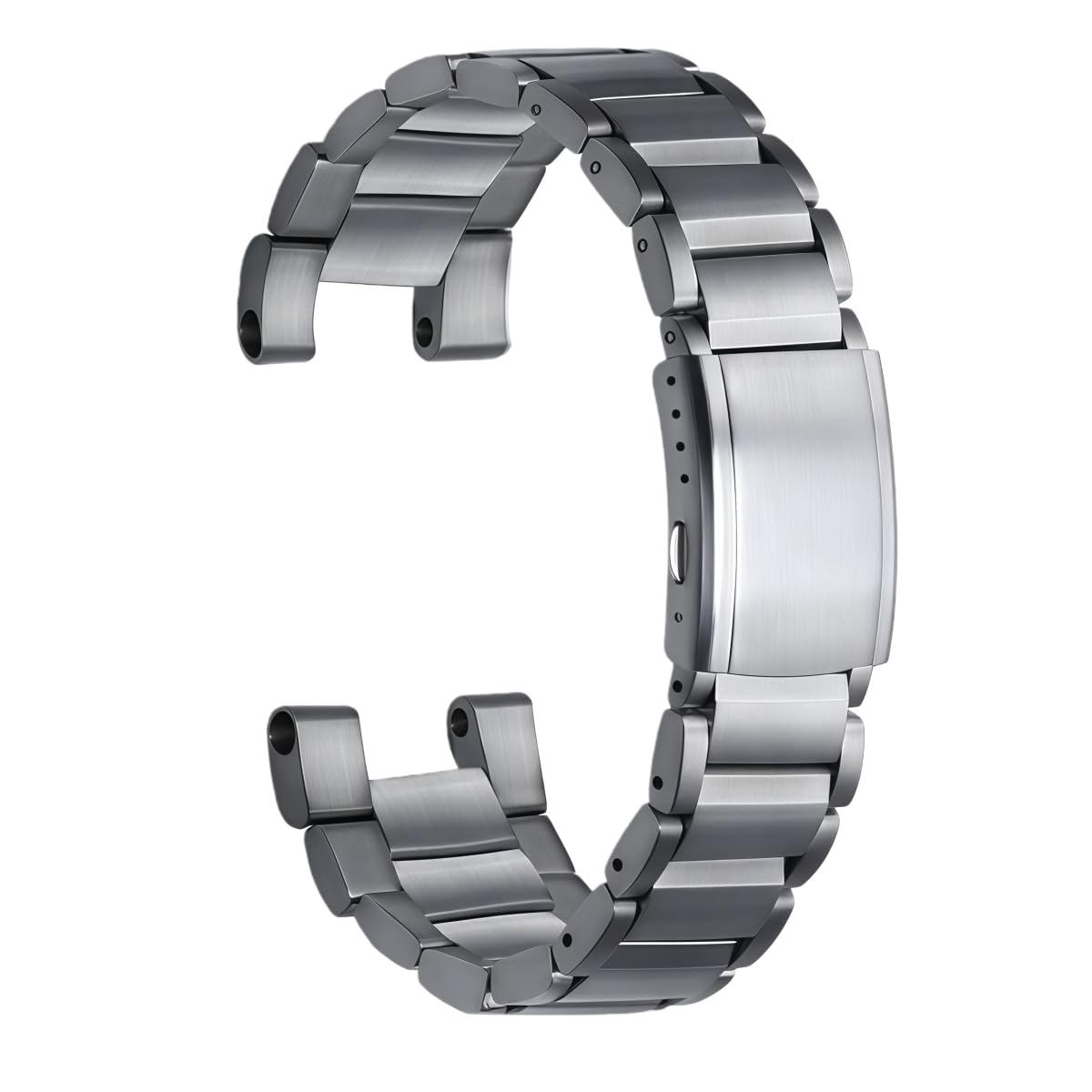 Masywna Bransoleta Stal Nierdzewna, Skręcany Pasek Metalowy Ogniwa, Solidny Zamiennik Regulowany dla Casio G-Shock B100-Czarny