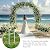 RUBFAC 7.8ft Metal Wedding Arch Frame, White Garden Trellis for Climbing Plants Outdoor, Garden Arbors and Arches Party Archway for Flower Rose Vines Birthday Bridal Christmas Decoration