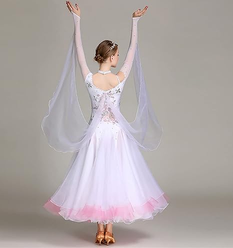 Amazon.co.jp: [Litcom] 社交ダンス 衣装 モダンドレス ラテン