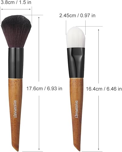 Miniatura 5 de DIYESMART Kit de cepillo de limpieza de 2 piezas con mango de madera, kit de cepillo de polvo para figuras, estatuas, modelos, manualidades